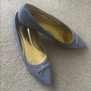 Lauren Ralph Lauren Sky Blue Loafers with Bow